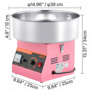 VEVOR COTTON CANDY MACHINE 1000W WITH 38CM STAINLESS STEEL BOWL