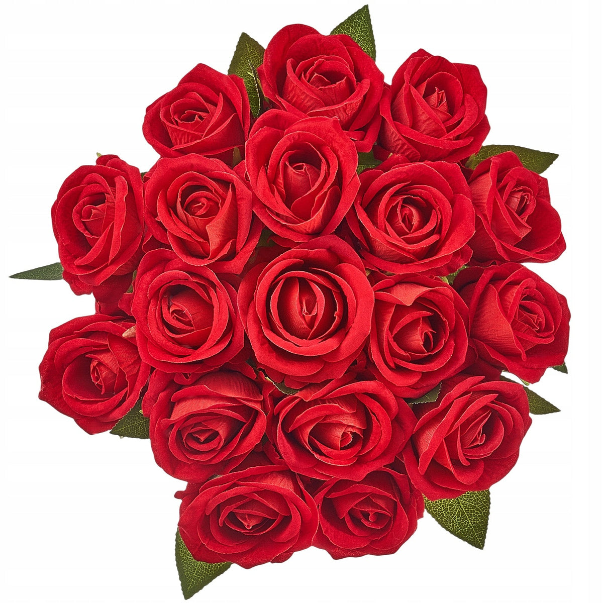 VEVOR ARTIFICIAL FLOWERS ROSES 60 PCS RED FLEXIBLE STEMS PREMIUM
