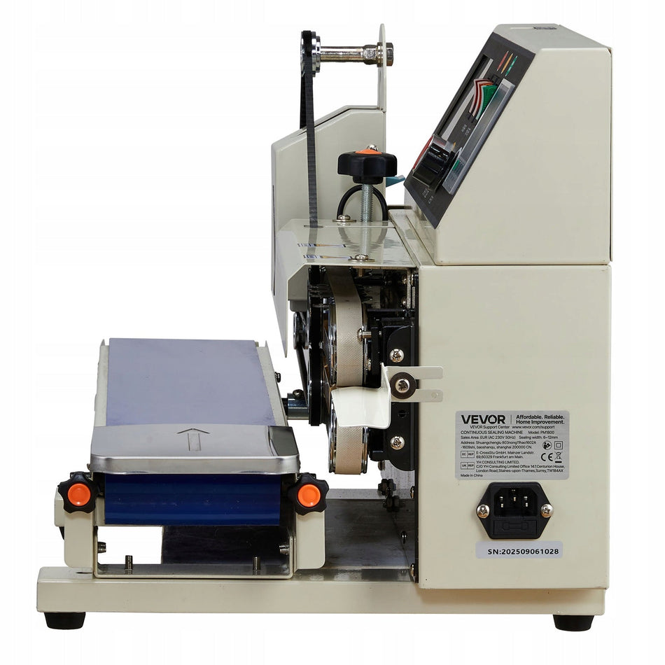 VEVOR PROFESSIONAL 6-12MM CONTINUOUS BAND SEALER WITH COUNTER