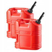 VEVOR 2X19L FUEL CANS WITH SPOUT STRONG LEAKPROOF HDPE