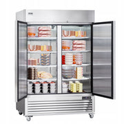 VEVOR 1100L 2-DOOR STAINLESS STEEL DIGITAL COMMERCIAL FREEZER