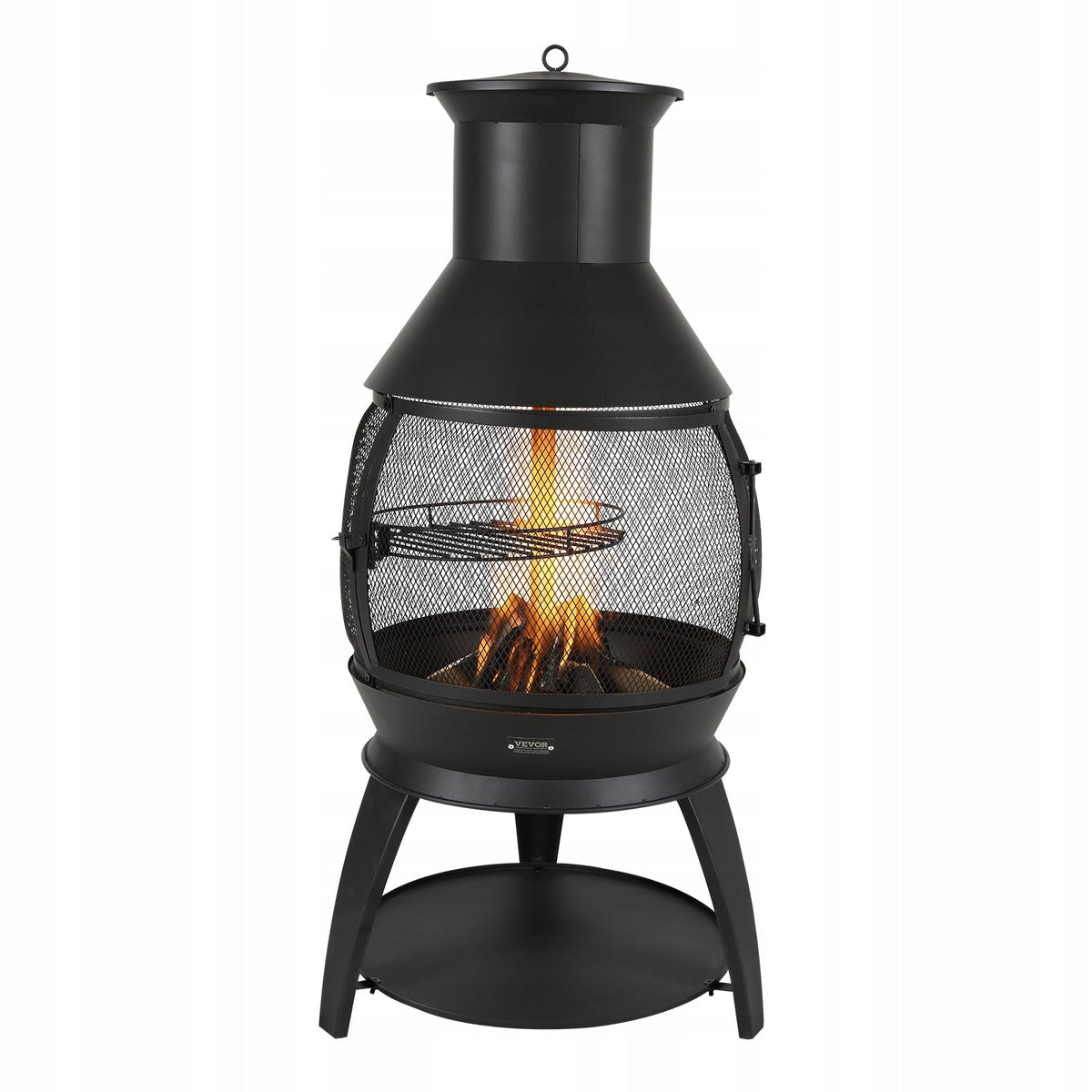 GARDEN FIREPLACE VEVOR CAST IRON STOVE 500X1100MM BBQ GRILL STABLE