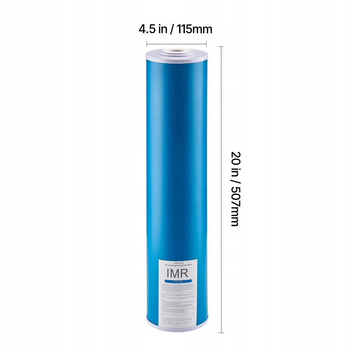 PREMIUM REPLACEMENT CARTRIDGE FOR VEVOR WATER FILTER 115X507MM REMOVES IRON MANGANESE