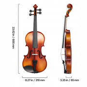 VEVOR VIOLIN 4/4 584MM PREMIUM COMPLETE SET HARD CASE STRONG