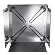 VEVOR FIRE PIT LID 645X645X370 MM STAINLESS STEEL HEAT DEFLECTOR