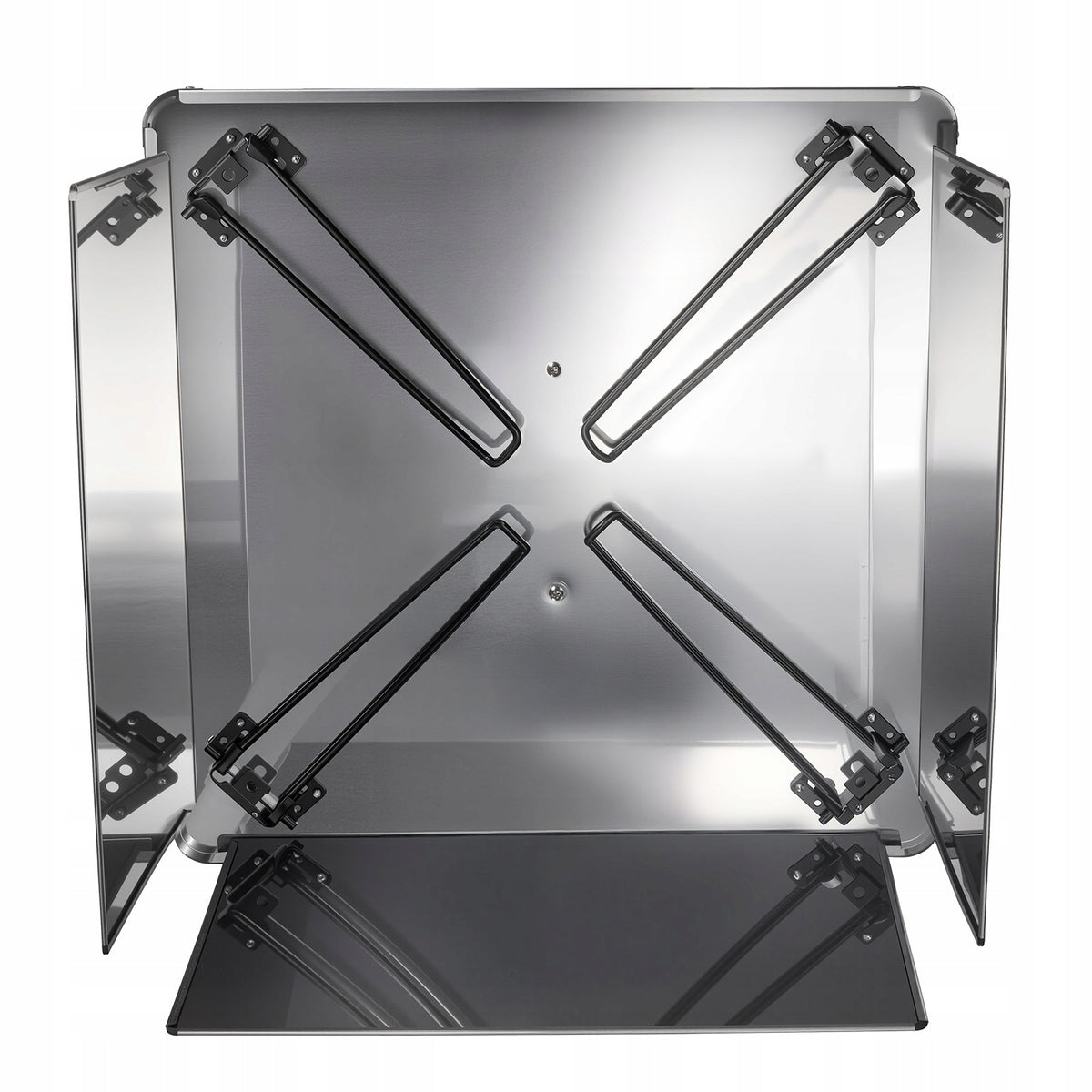 VEVOR FIRE PIT LID 645X645X370 MM STAINLESS STEEL HEAT DEFLECTOR