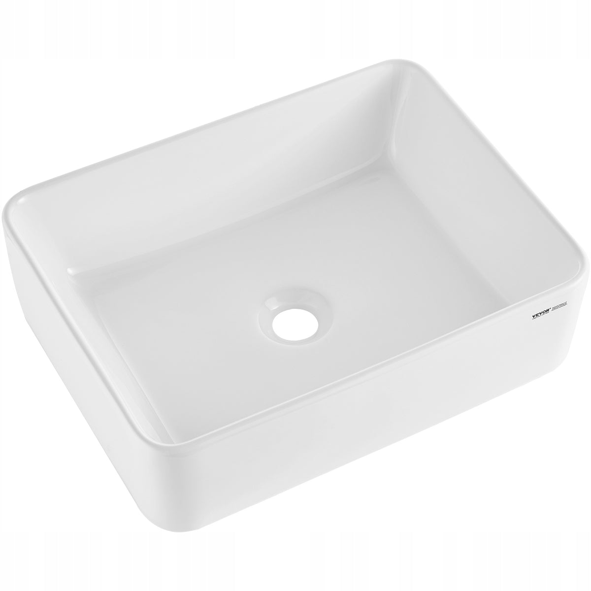 VEVOR RECTANGULAR CERAMIC COUNTERTOP BASIN 482X373X135 MM MODERN