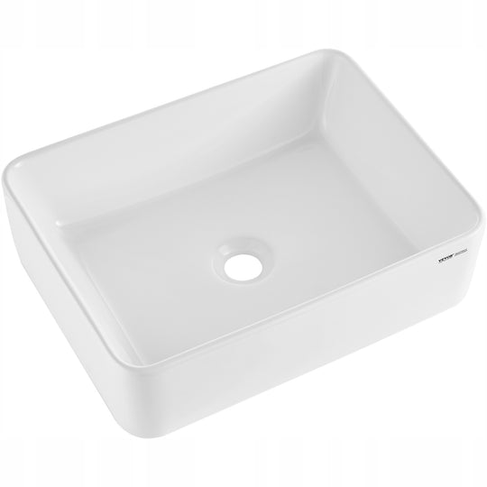 VEVOR RECTANGULAR CERAMIC COUNTERTOP BASIN 482X373X135 MM MODERN