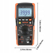VEVOR DIGITAL MULTIMETER 4000 COUNTS TRMS VOLTMETER OHMMETER TESTER