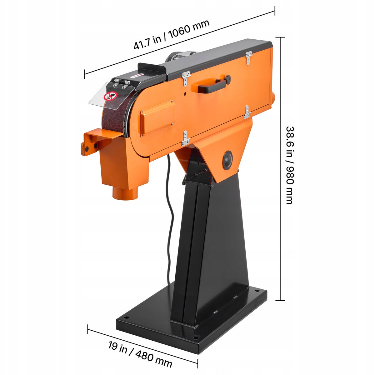 VEVOR PROFESSIONAL BELT SANDER 7.62X200.7CM 2100W 900RPM POWERFUL