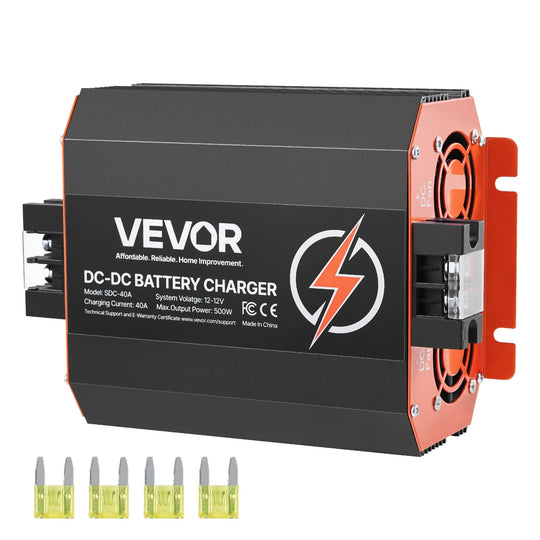 VEVOR DC to DC Battery Charger 12V 40A 500W COMPACT POWERFUL BEST