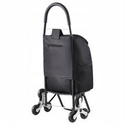 VEVOR PROFESSIONAL FOLDABLE STAIR CLIMBER TROLLEY 36L 6 WHEELS 450X350X965 MM BLACK