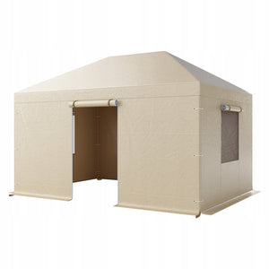 VEVOR WINTER GAZEBO COVER 3.1X4.41M WATERPROOF STURDY BEIGE