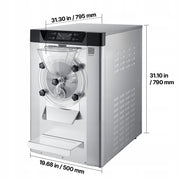 VEVOR PROFESSIONAL ICE CREAM MACHINE 2000W 12-20L/H TABLETOP STAINLESS STEEL