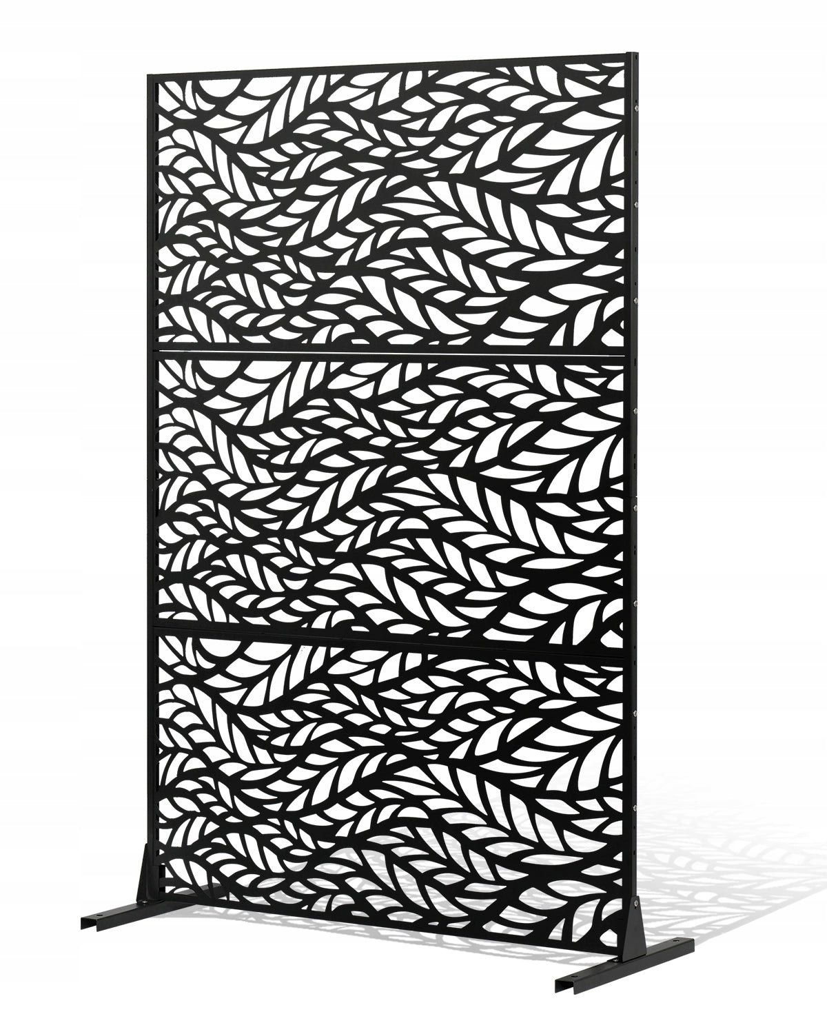 VEVOR 3-PIECE METAL FIREPLACE SCREEN 120X50.8X183 CM BLACK STURDY SCREEN