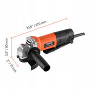 PROFESSIONAL ANGLE GRINDER VEVOR 114.3MM 12000 RPM POWERFUL AND LIGHTWEIGHT