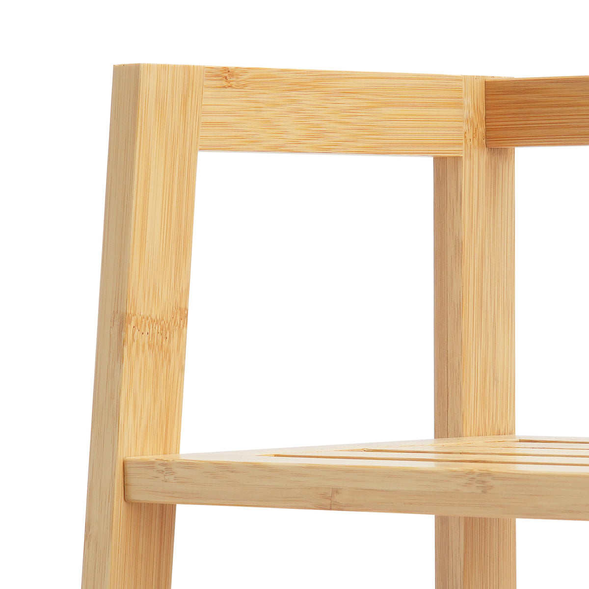 VEVOR STURDY BAMBOO LADDER SHELF 4-TIER OPEN BOOKCASE