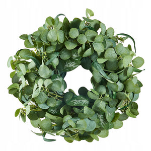 VEVOR ARTIFICIAL DECORATIVE WREATH 26CM GREEN SEASONAL WALL PREMIUM