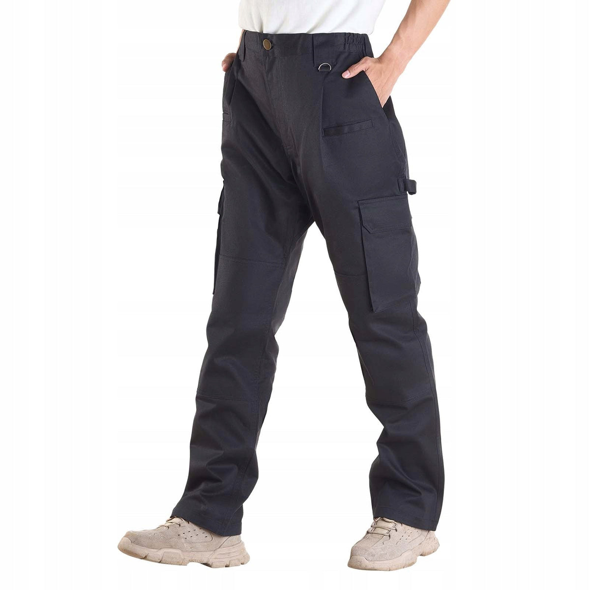 VEVOR FLAME-RETARDANT COTTON WORK TROUSERS XL BLACK STRONG 9 POCKETS