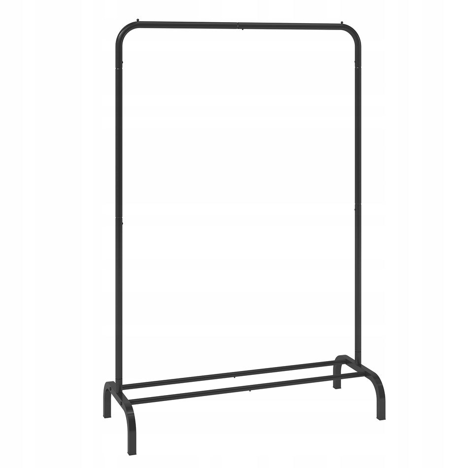 VEVOR HEAVY-DUTY CLOTHES RACK 1 ROD WITH BOTTOM SHELF STEEL