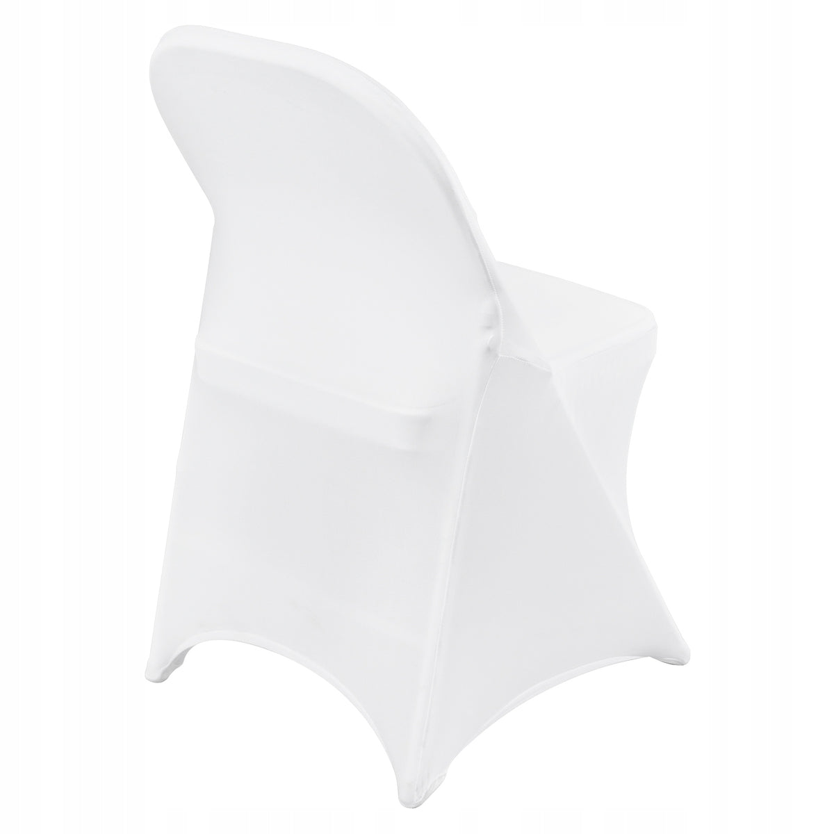 VEVOR FOLDING CHAIR COVERS ELASTIC SPANDEX 50 PCS WHITE