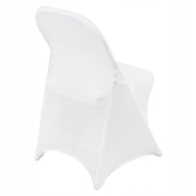 VEVOR FOLDING CHAIR COVERS ELASTIC SPANDEX 50 PCS WHITE