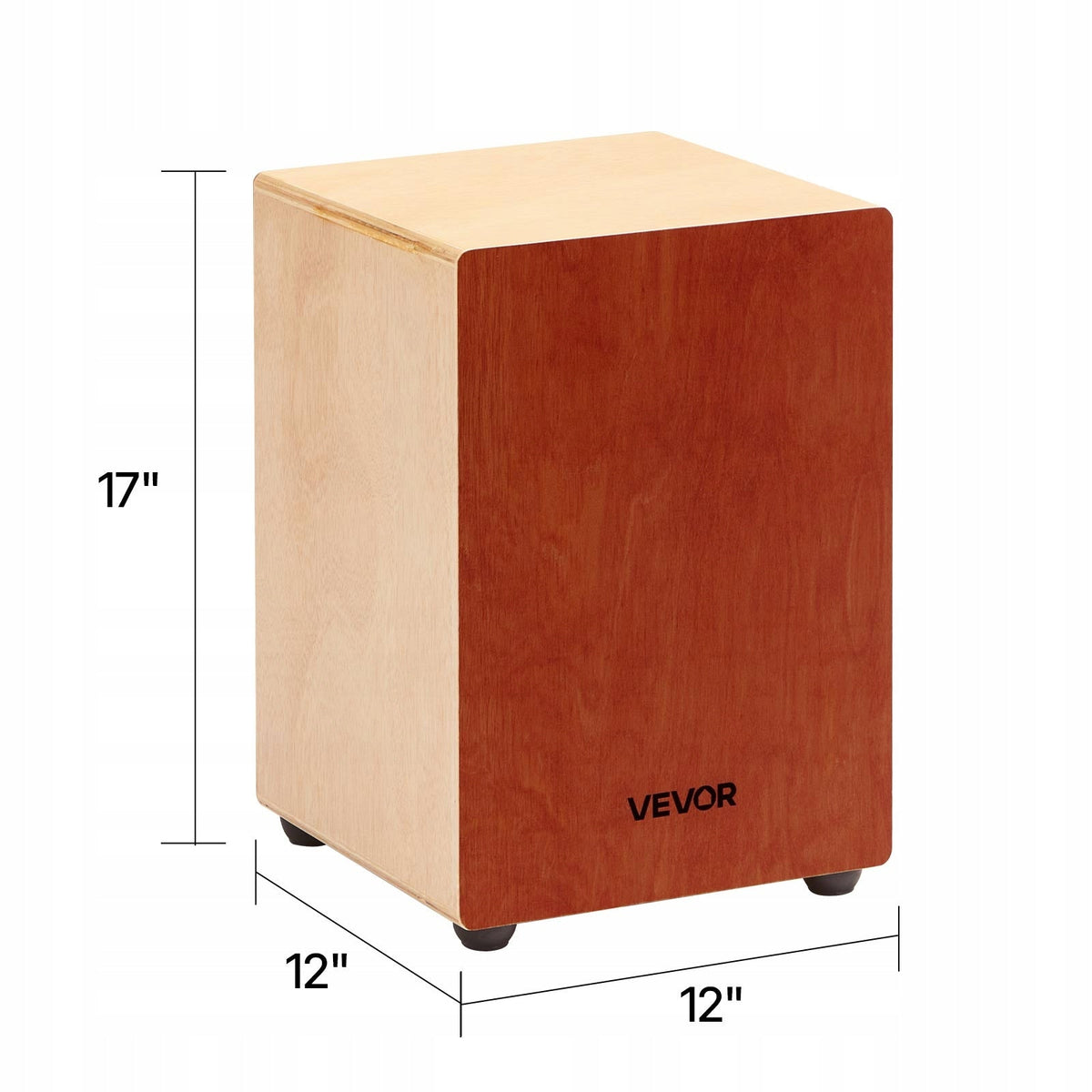 VEVOR CAJON BOX DRUM WITH ADJUSTABLE GUITAR STRINGS LIGHTWEIGHT