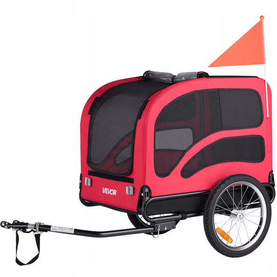 VEVOR DOG BIKE TRAILER UP TO 45 KG STURDY TRANSPORTER CART FOR