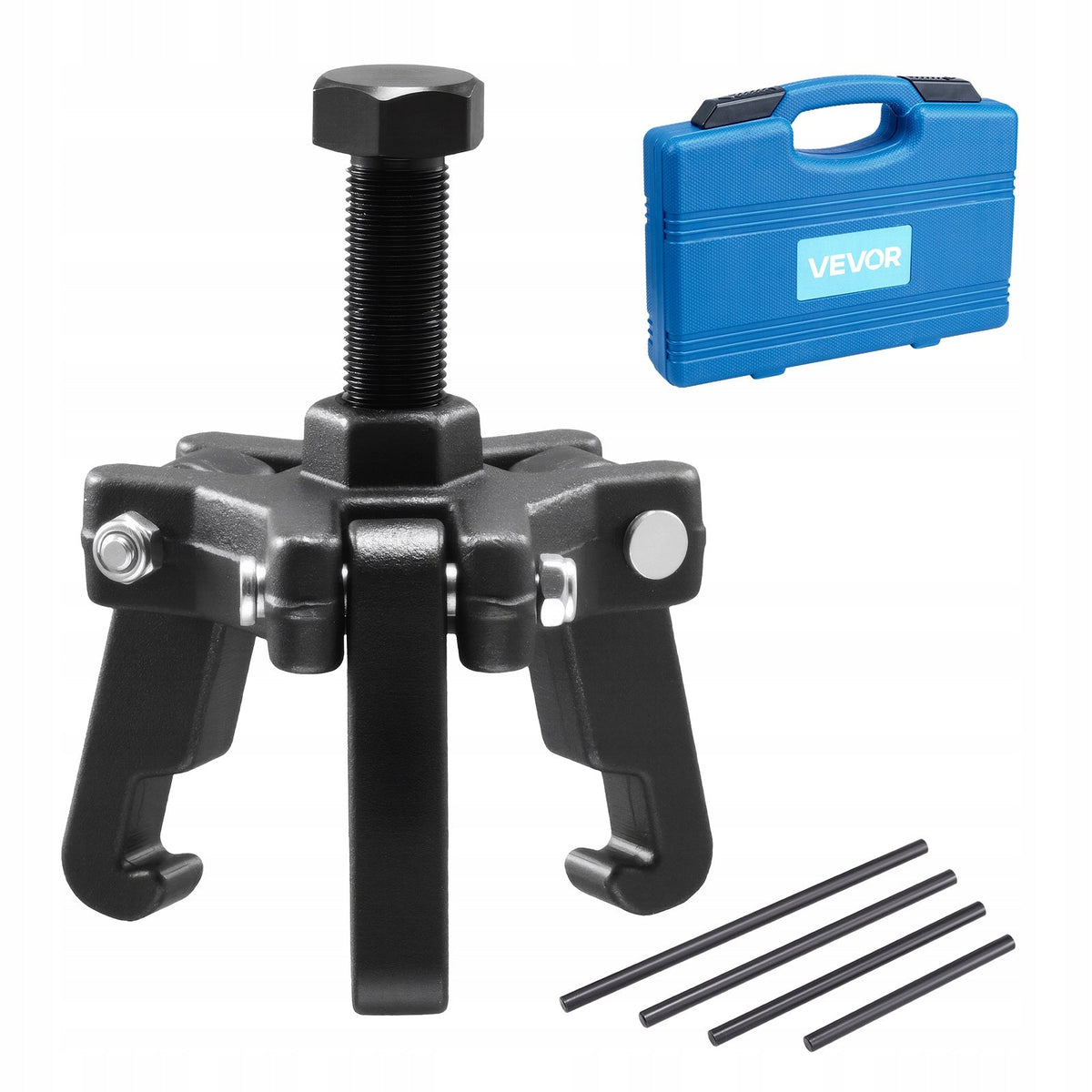 VEVOR ADJUSTABLE 3-JAW HARMONIC BALANCER PULLER WITH 4 RODS HEAVY DUTY