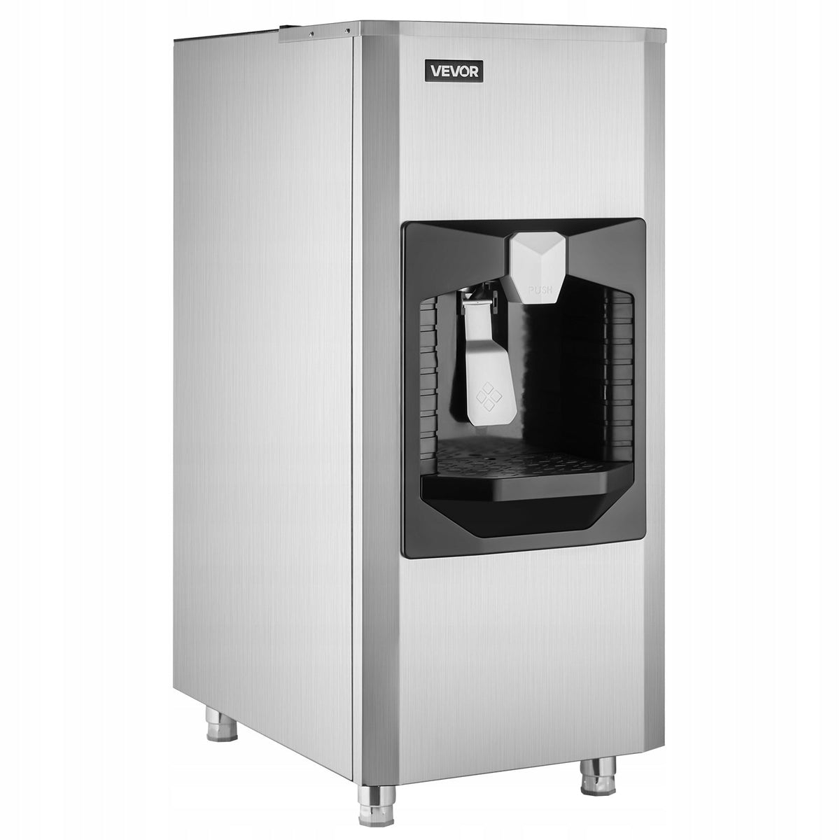 VEVOR PROFESSIONAL ICE DISPENSER 80 KG 9 KG MIN WITH CRUSHER STEEL