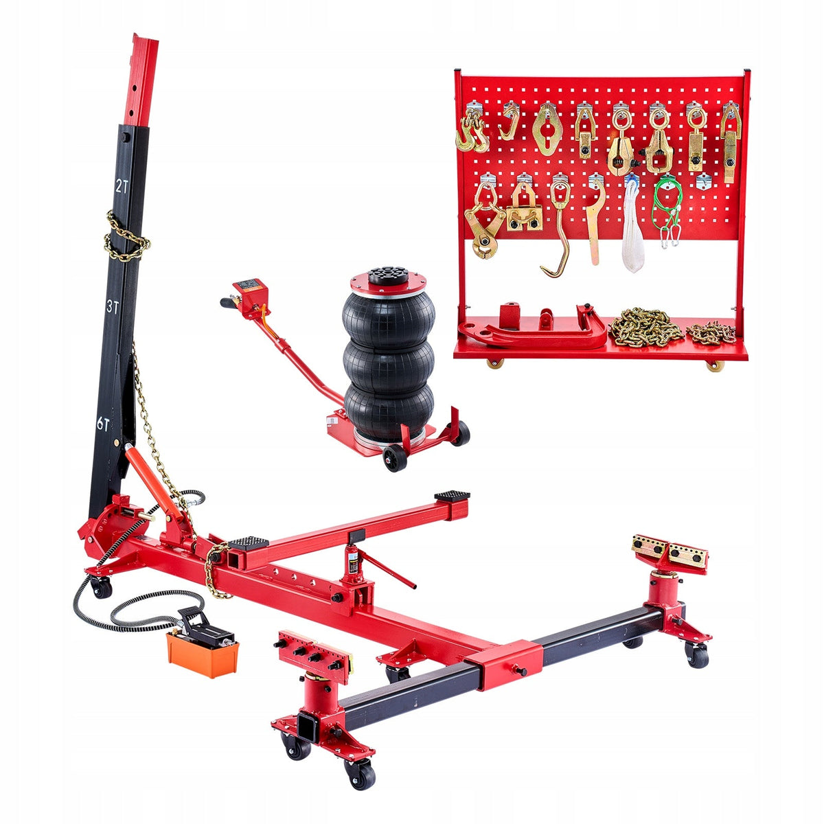 PROFESSIONAL VEVOR 6T CAR BODY FRAME PULLING AND STRAIGHTENING MACHINE