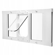 VEVOR CAT FLAP ADJUSTABLE 787-914 MM ALUMINIUM 4-WAY LOCKING