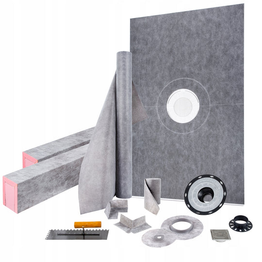 VEVOR SHOWER THRESHOLD KIT 48X72 CM WATERPROOF PREMIUM PAD