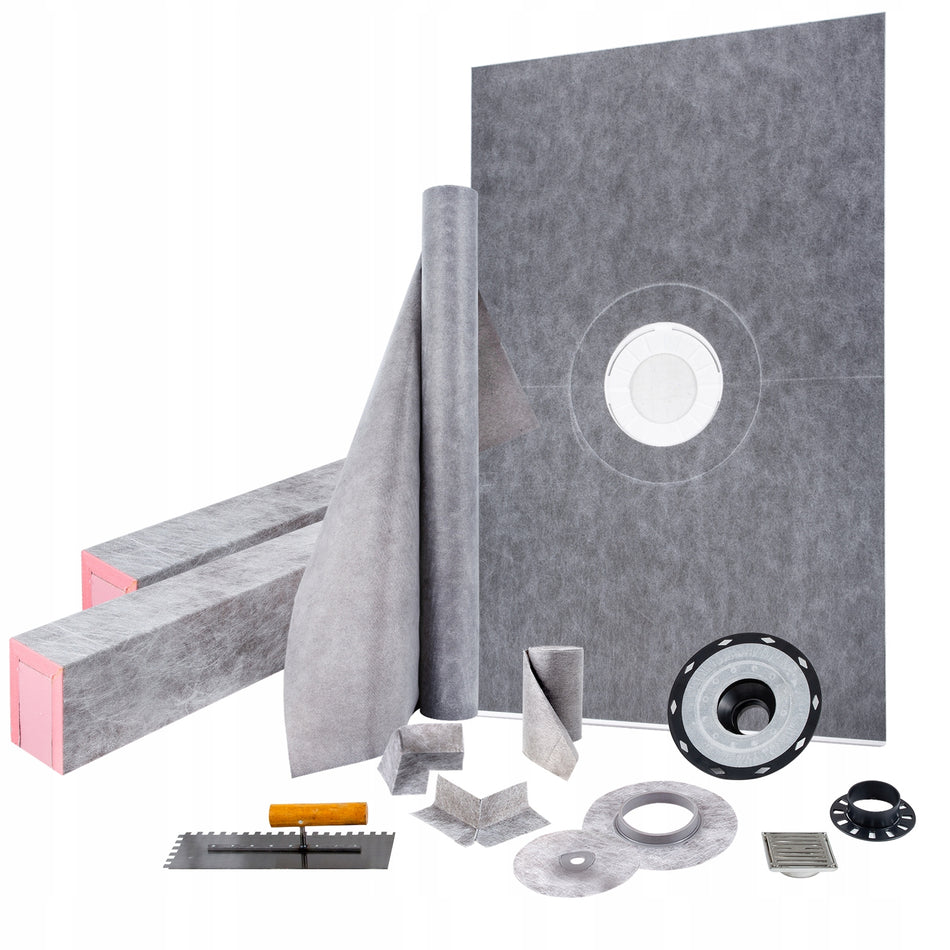 VEVOR SHOWER THRESHOLD KIT 48X72 CM WATERPROOF PREMIUM PAD