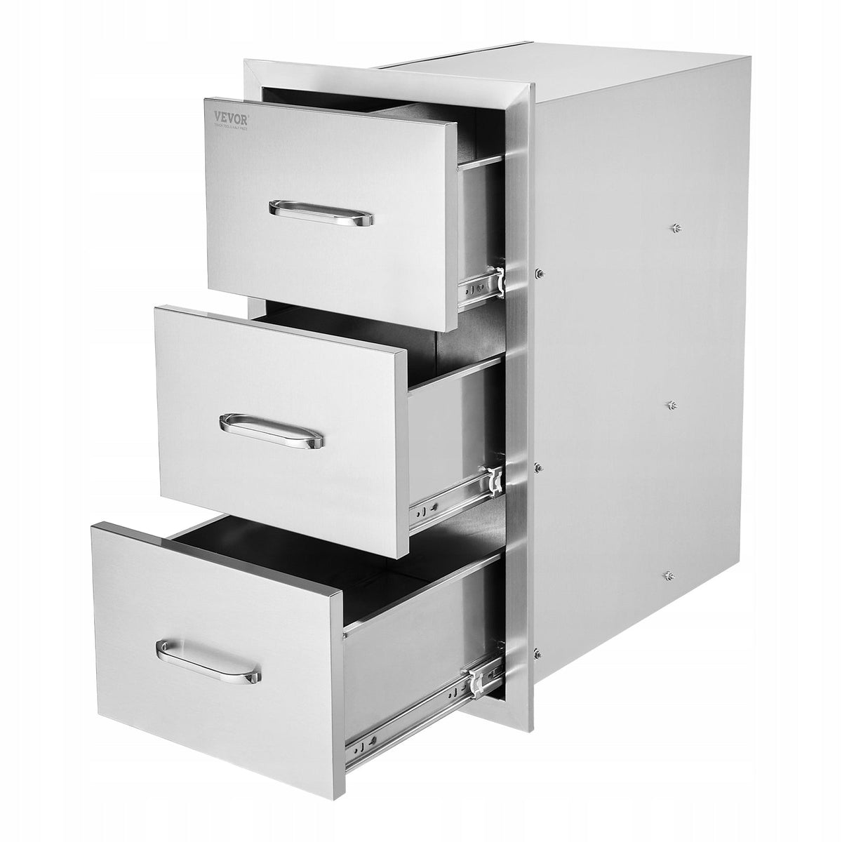 VEVOR PROFESSIONAL STAINLESS STEEL KITCHEN CABINET 3 DRAWERS