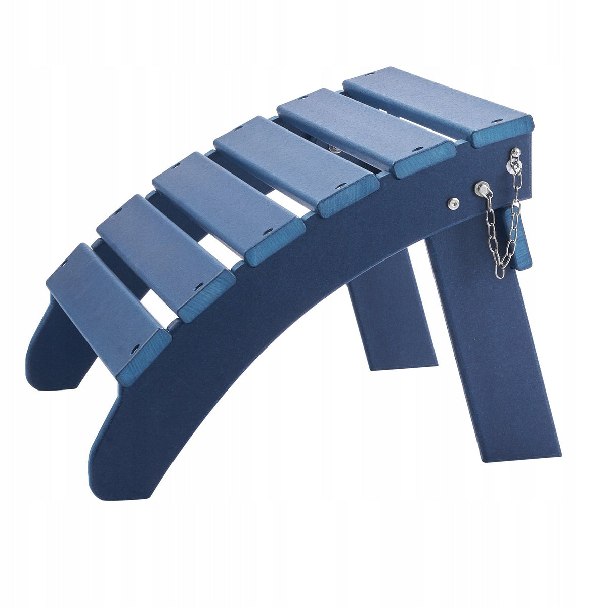 VEVOR FOLDABLE HDPE ADIRONDACK CHAIR OTTOMAN BLUE 475X480X350MM