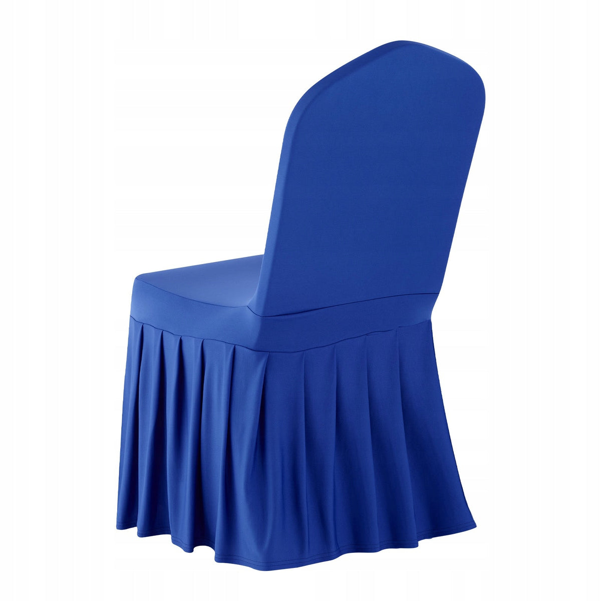 VEVOR 30 CHAIR COVERS BLUE ELASTIC WASHABLE FLAT FRONT