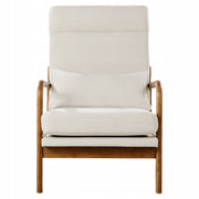 VEVOR PREMIUM MID CENTURY WOODEN HIGH BACK ACCENT ARMCHAIR