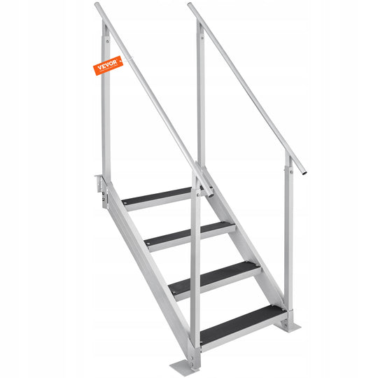 VEVOR 4-STEP SWIM LADDER WITH TWO HANDRAILS, STRONG ALUMINUM