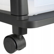 VEVOR CART WITH DRAWERS 4 DRAWERS 17L PLASTIC CABINET ON WHEELS STRONG