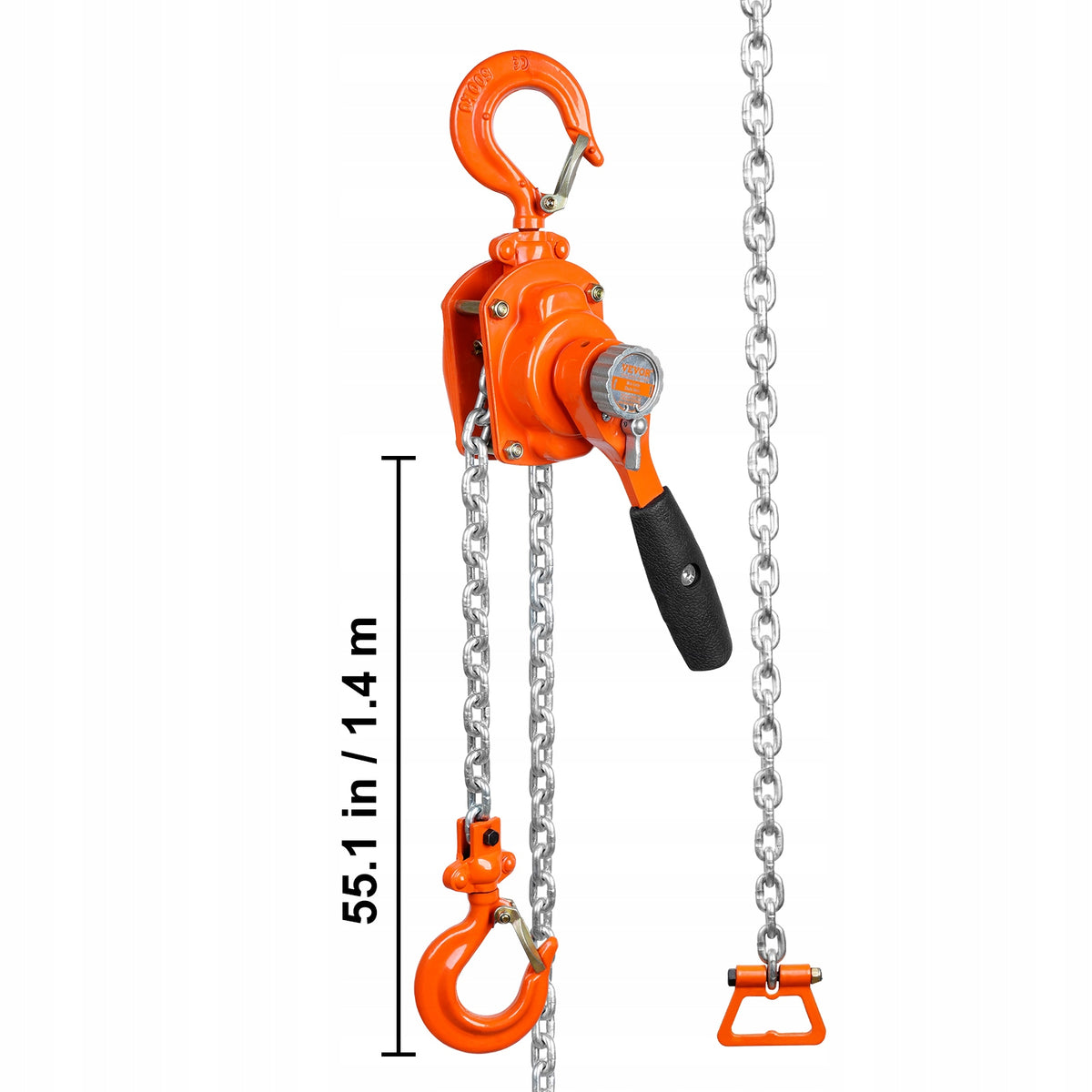 Wciągnik dźwigniowy VEVOR Mini 0,5 t, 1,4 m, łańcuch G80 | 2