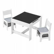 VEVOR CHILDREN'S TABLE WITH 2 CHAIRS AND FABRIC STORAGE BIN STURDY