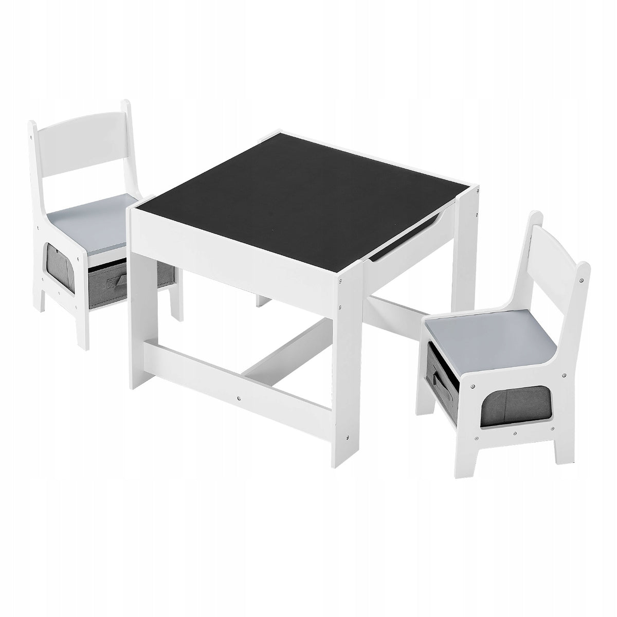 VEVOR CHILDREN'S TABLE WITH 2 CHAIRS AND FABRIC STORAGE BIN STURDY