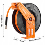 VEVOR Air Hose Reel 9.52mm x 19.81m Hybrid Hose Automatic