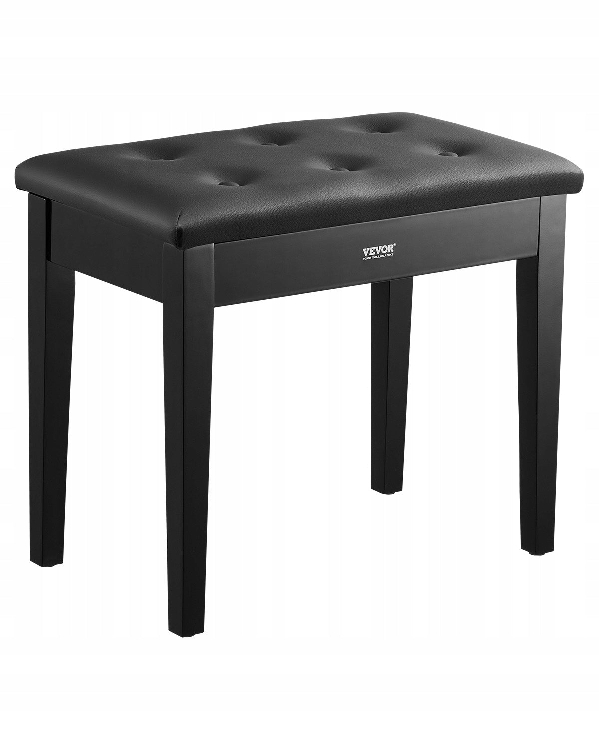 VEVOR PIANO STOOL WITH STORAGE ADJUSTABLE BENCH STRONG 560X350X485MM