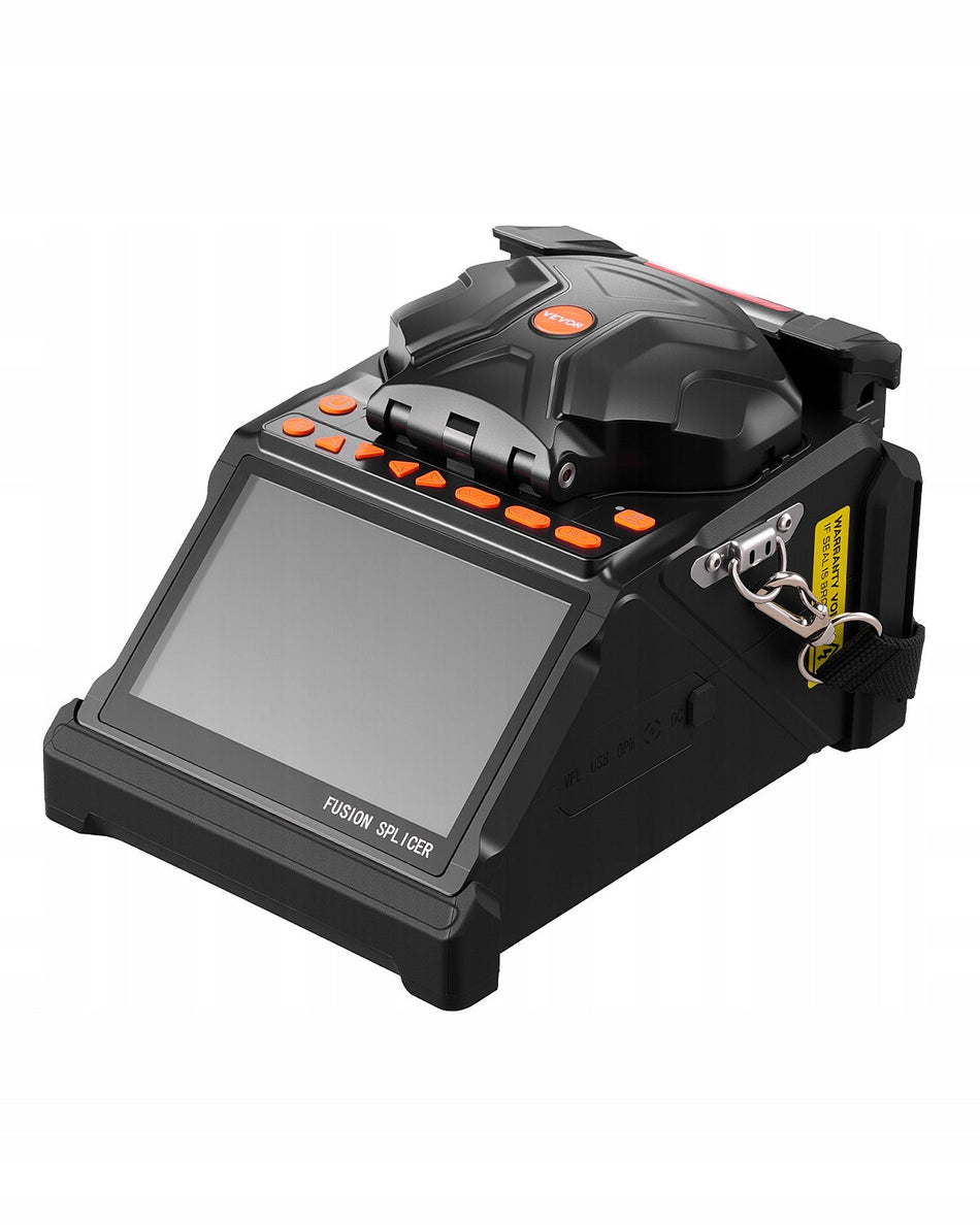 VEVOR 6-MOTOR FIBER OPTIC FUSION SPLICER 5-INCH LCD 7800MAH BEST