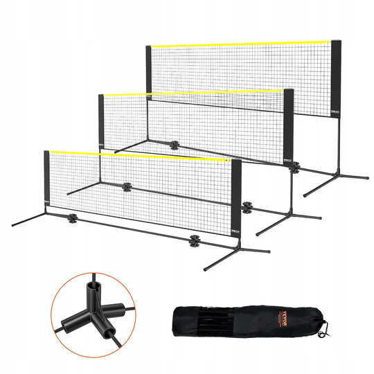 VEVOR 10FT BADMINTON NET WITH ADJUSTABLE HEIGHT STRONG AND PORTABLE