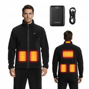 VEVOR HEATED FLEECE JACKET MEN'S XXL 16000MAH 6 ZONES 15W