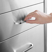 VEVOR PROFESSIONAL STAINLESS STEEL KITCHEN CABINET 3 DRAWERS