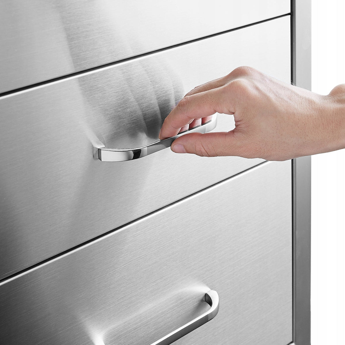 VEVOR PROFESSIONAL STAINLESS STEEL KITCHEN CABINET 3 DRAWERS